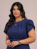 Vestido Longo Lisie com Cinto / Elegância para Todas as Ocasiões!