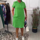 Vestido Helena Manga Curta/ Conforto e Estilo para o seu dia a dia.