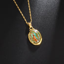 Colar Medalha Milagrosa Virgem Maria 60cm Ouro 18K/ Certificado 2anos de Garantia