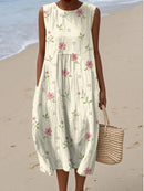 Vestido Floral Luzia Vintage | Elegância para todas as ocasiões